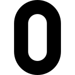 Number 0 SVG Icon